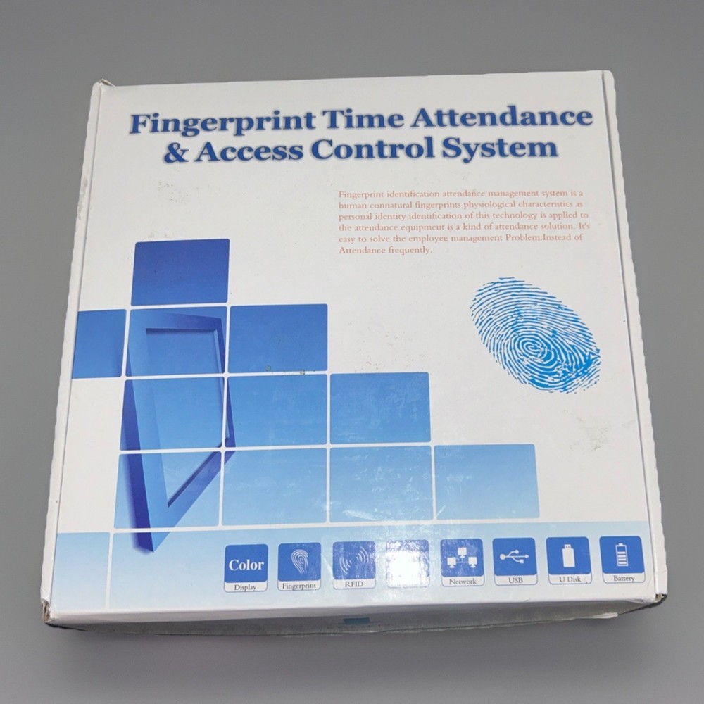 Fingerprint time attendance and access control system