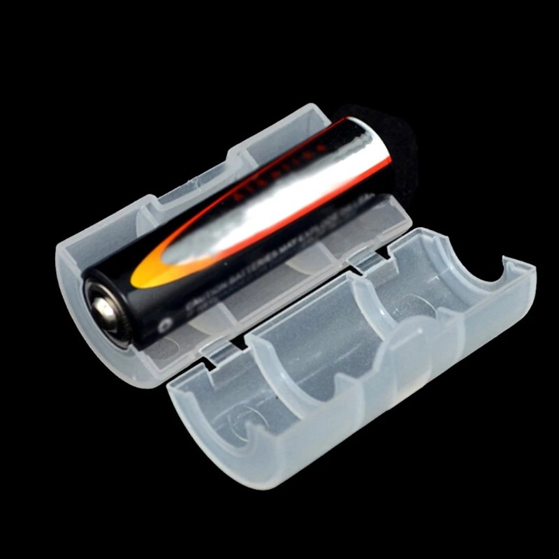 4Pcs Battery To Size C Battery Holder Conversion Adapter Switcher Plastic Box