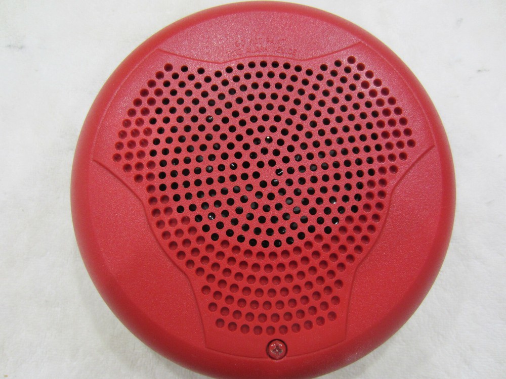 SYSTEM SENSOR SPCR CEILING SPEAKER RED FIRE ALARM GENERAL SIGNALING EQUIPMENT