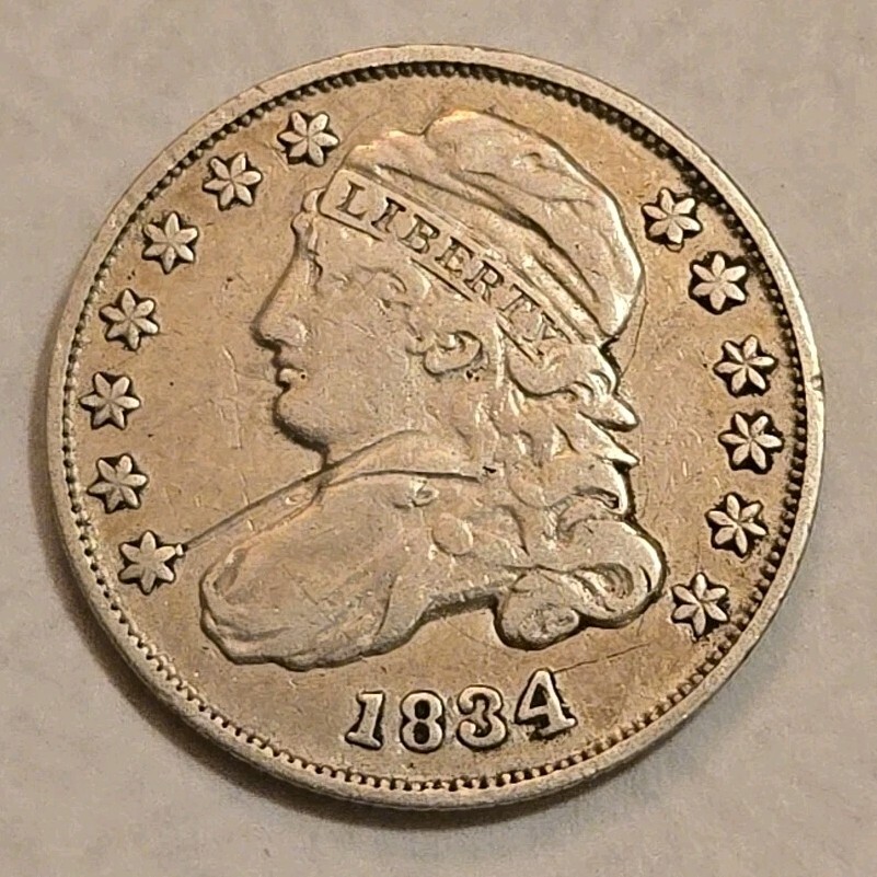 1834 Capped Bust Silver Dime