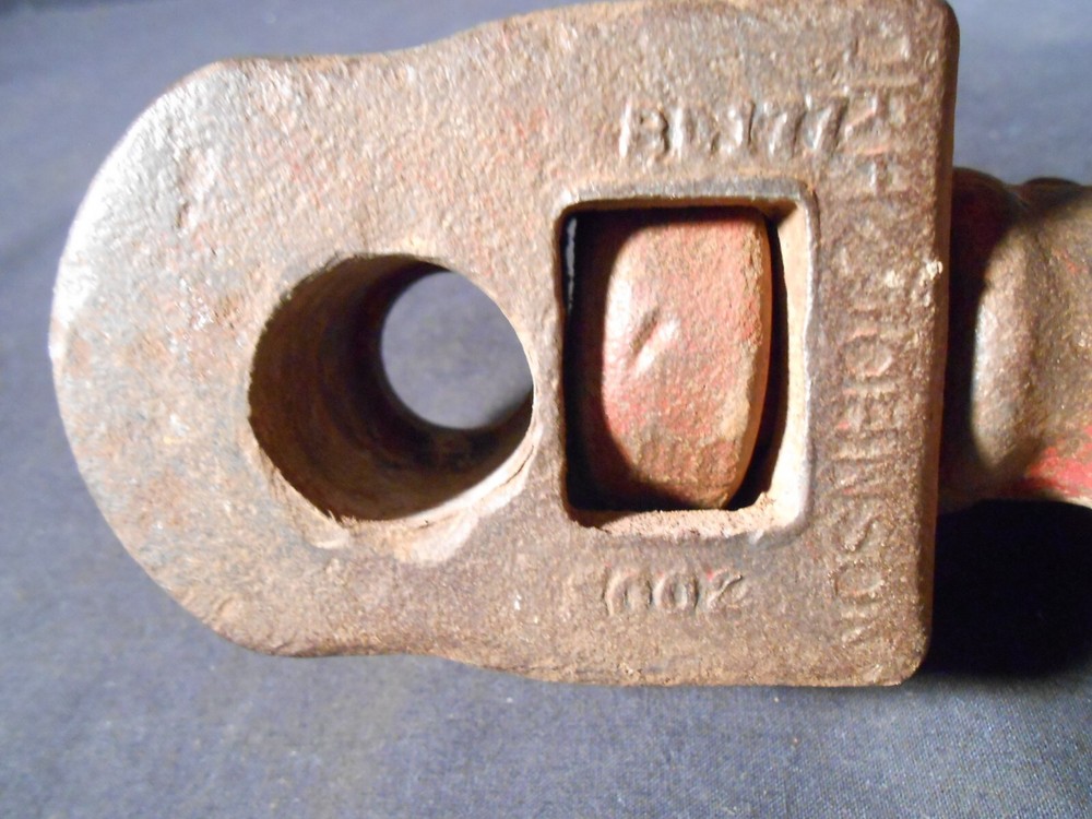 DRH / JOHNSON BM566 SNATCH BLOCK HOOK only. “3 TON”