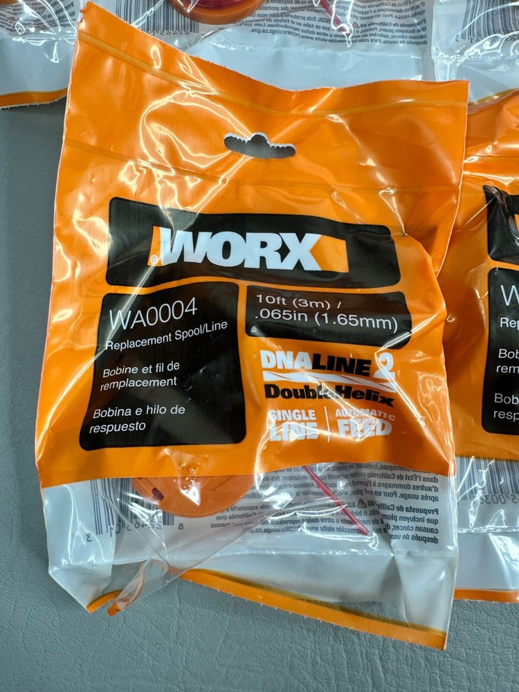 Worx Trimmer Replacement String Spools 10 Pack Case #WA0004.15 20 Spools