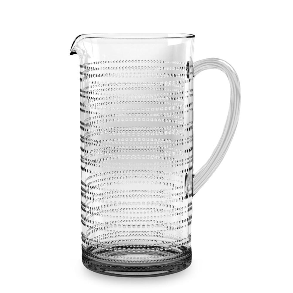 BEADED DRINKWARE PITCHER CLEAR