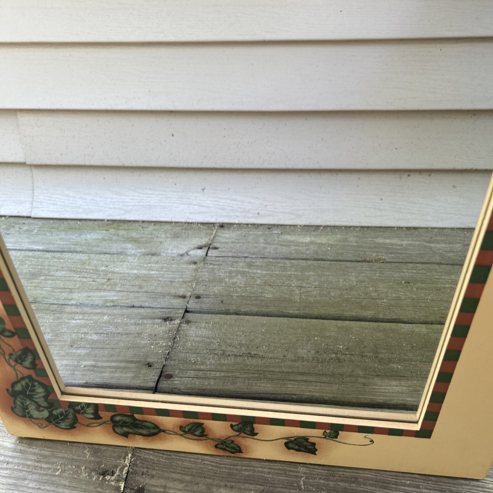 Hanging decorative fall mirror with pumpkins (nd)