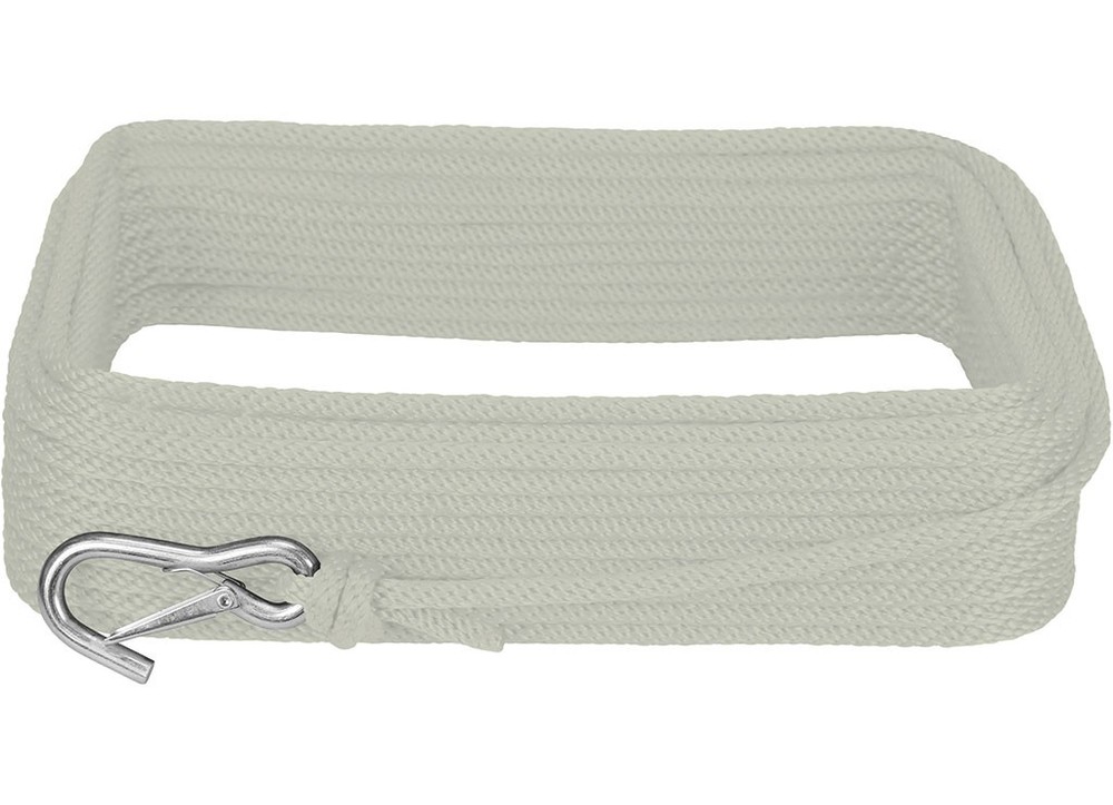Extreme Max 3006.3432 BoatTector Solid Braid MFP Anchor Line/Hook 1/2x150' White