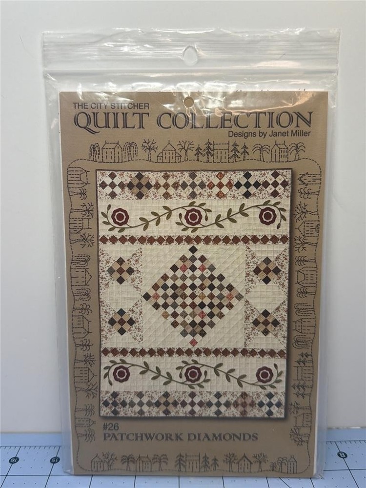 THE CITY STITCHER Quilt Pattern - #26 - PATCHWORK DIAMONDS