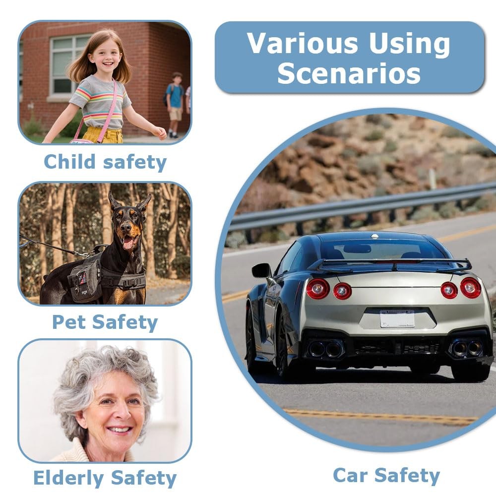 GPS Tracker for Vehicles Work with Built-in APP Compatible with Android Devic...