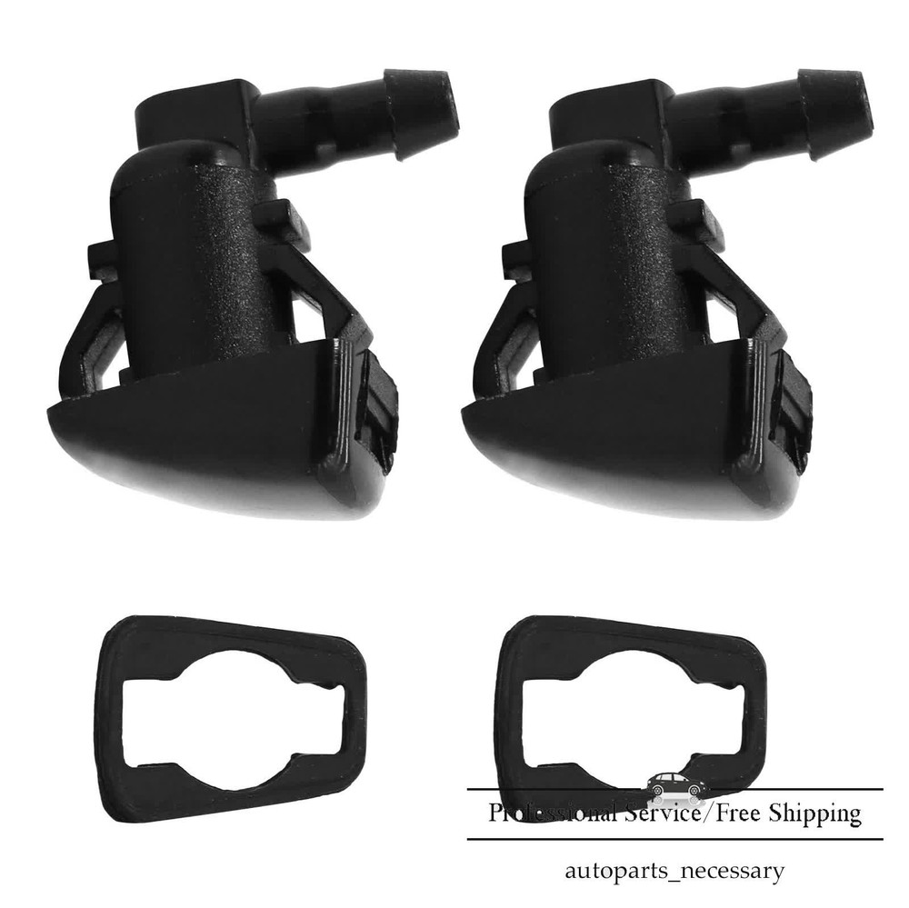 2Pcs For 2011-2014 Ford Edge Windshield Washer Nozzle Spray Jet w/ Gaskets