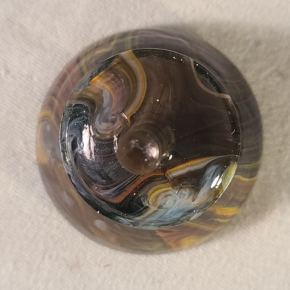 ANDY DAVIS, Glass Art Spinning Top & Base, Encore Run (?), #263D