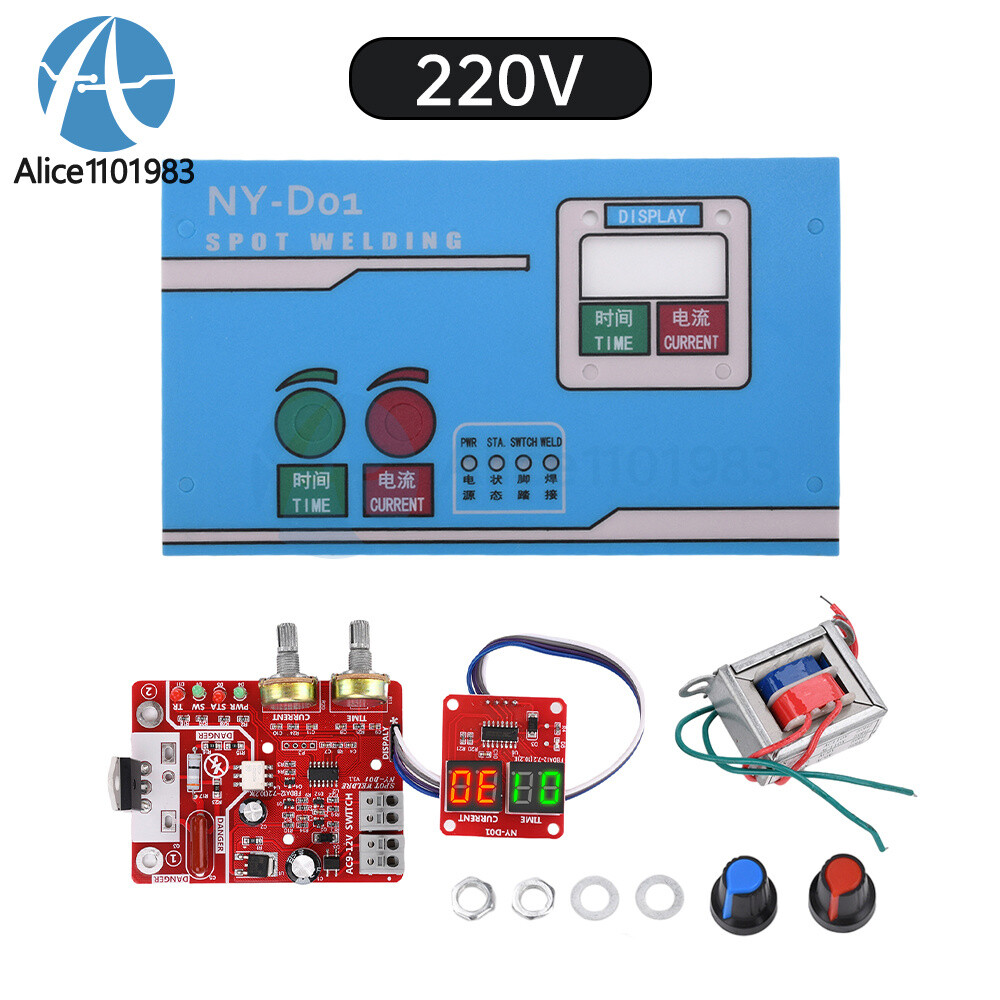 NY-D01 40/100A Digital Spot Welder Machine Controller Current Time Control Board