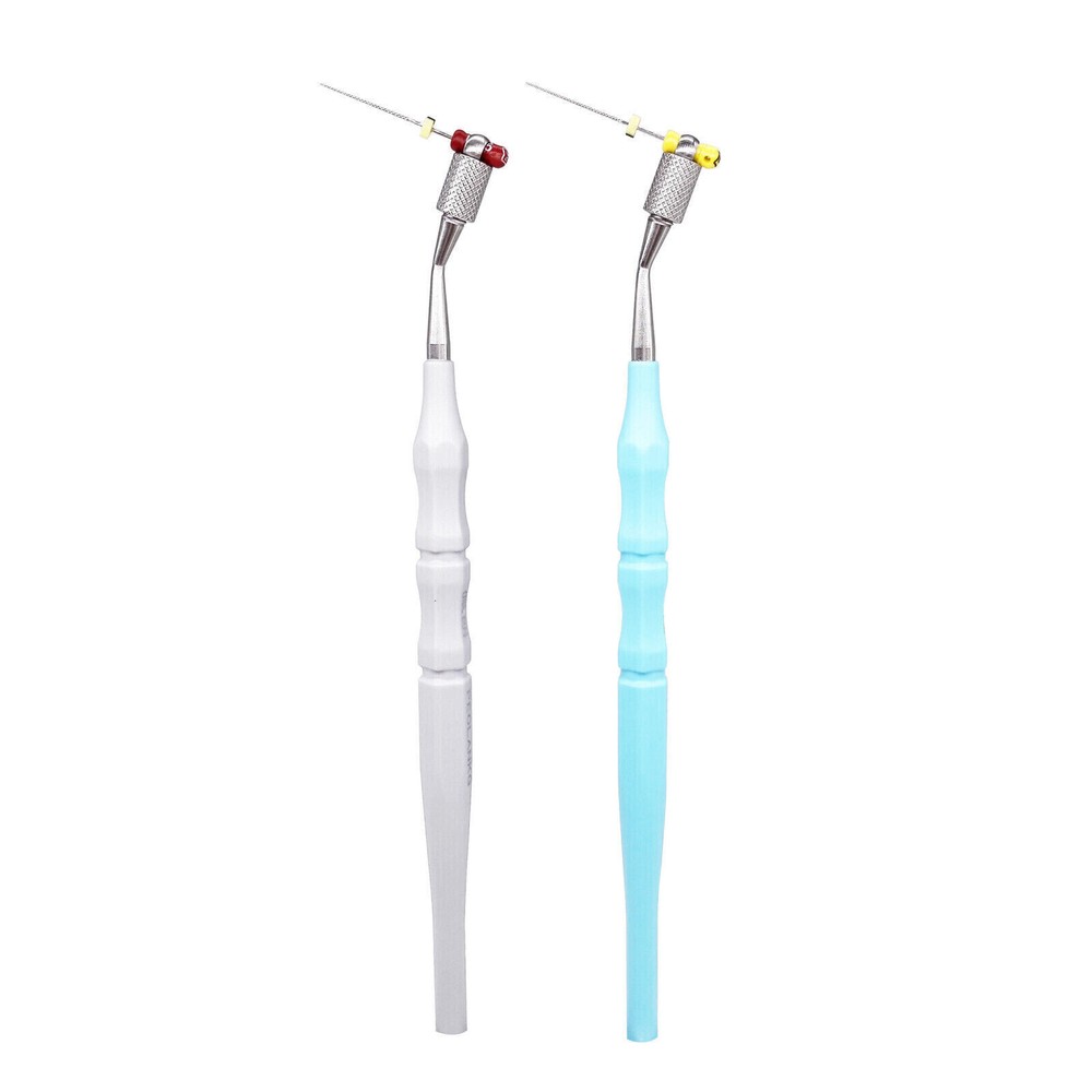 Dental 134℃ Autoclaved Simple Structure Endo File Holder Handle Hand Root Grey