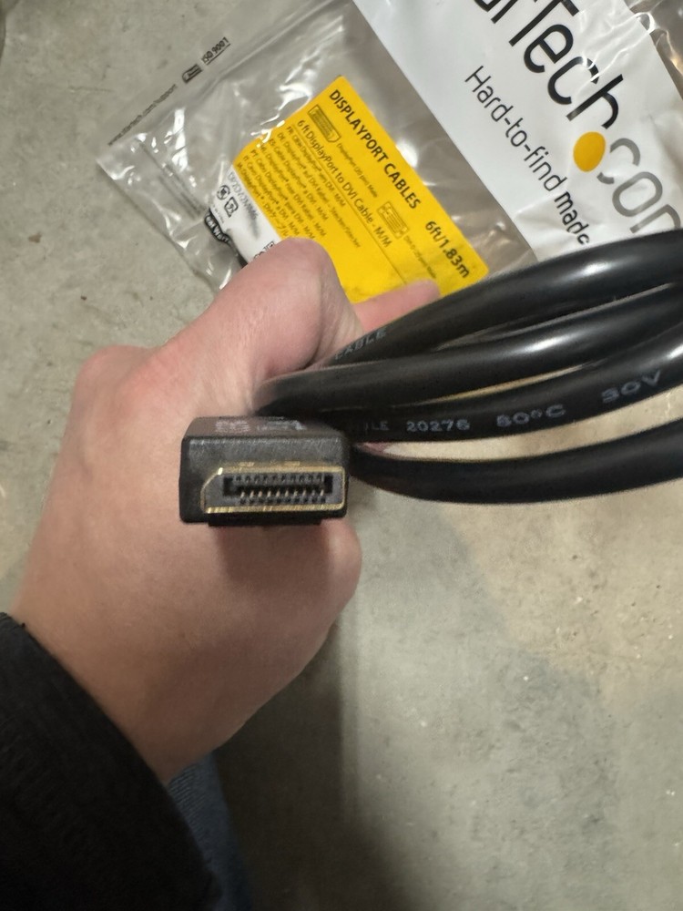 New Never Used StarTech.com Display Port To DVI Cable Adapter - Read Description
