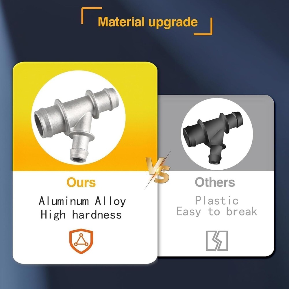 Upgraded Aluminum Coolant Hose Junction Connector with Chevrolet Silverado Su