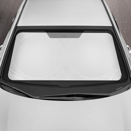 Pop-Up Windshield Sun Shade for Car– Foldable, Collapsible Sun Visor Small
