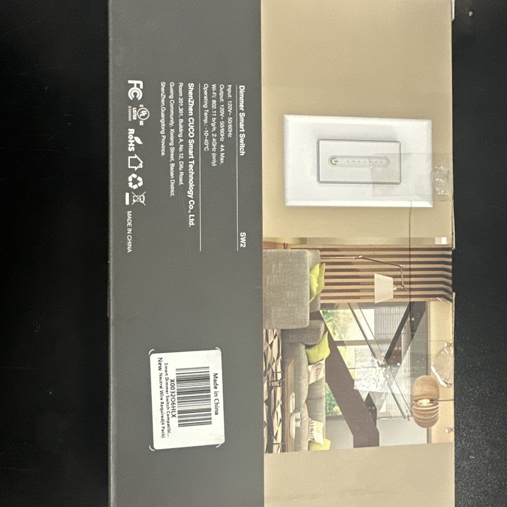 Smart Dimmer Switch GHomeSmart SW2 - 4 PACK