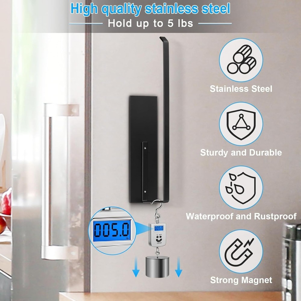Versatile Magnetic Towel Rack – No Drill Installation for Kitchen & Bathroom Use