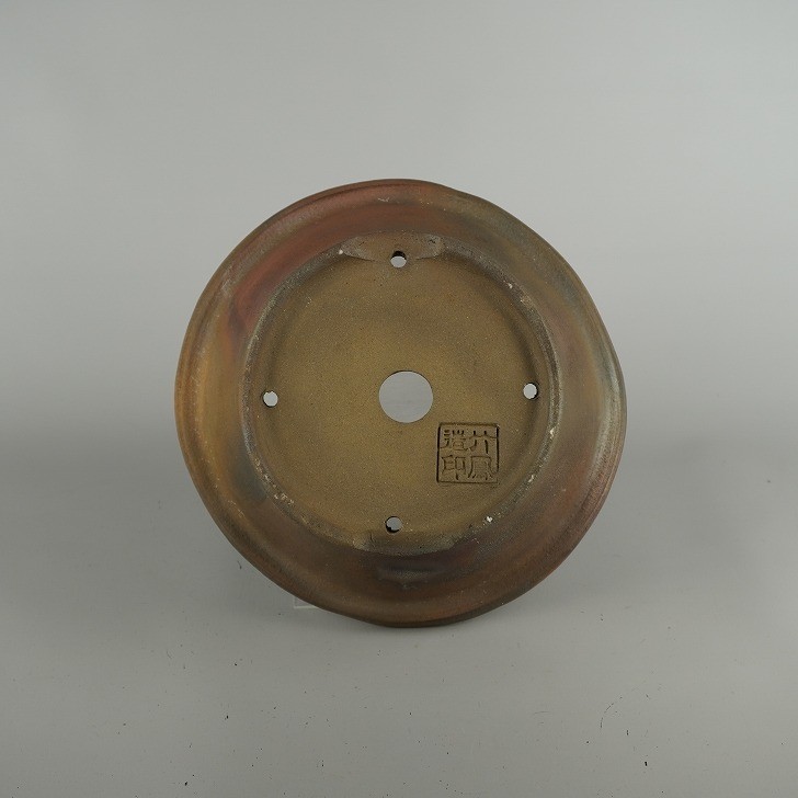 Chikuho Medium Round Bonsai Pot Unglazed 22cm Used