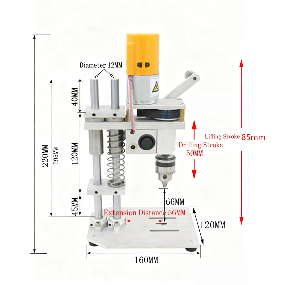 Electric Mini Drill Press Precision CNC Table Drilling Machine DIY Crafts Tool