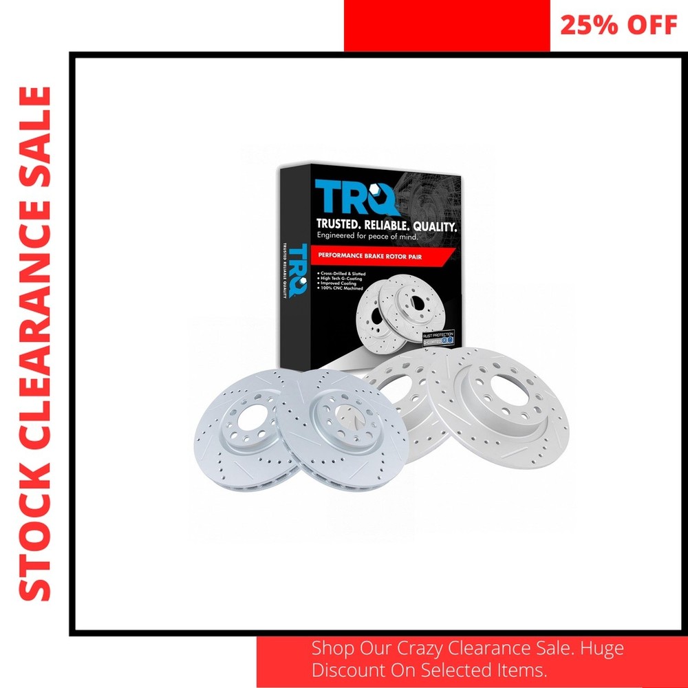 Dodge Dart Front Rear Brake Rotors Set