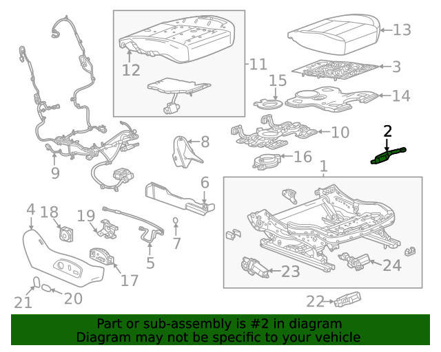 Genuine GM Cushion Frame Bracket 13539601