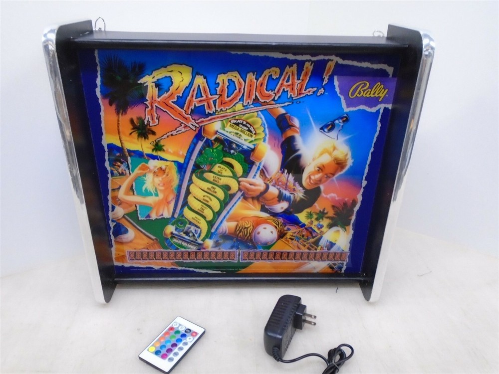 Bally Radical Pinball Head LED Display light box