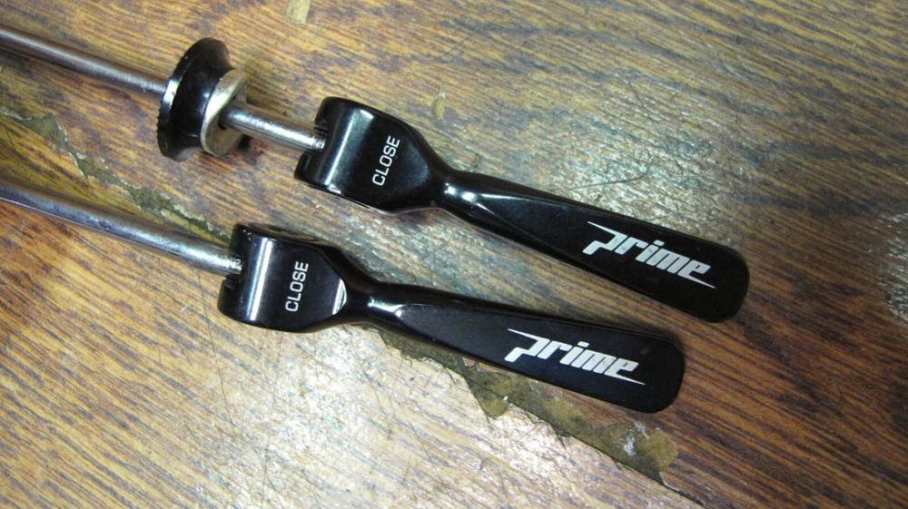 NEW PRIME QUICK RELEASE WHEEL SKEWER SET- BLACK