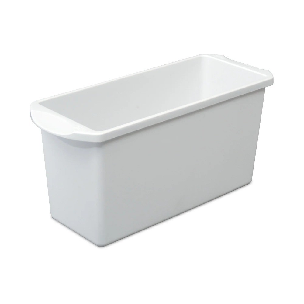 3 Pack Ice Cube Tray with Bin Narrow Space Efficient Design Free White for