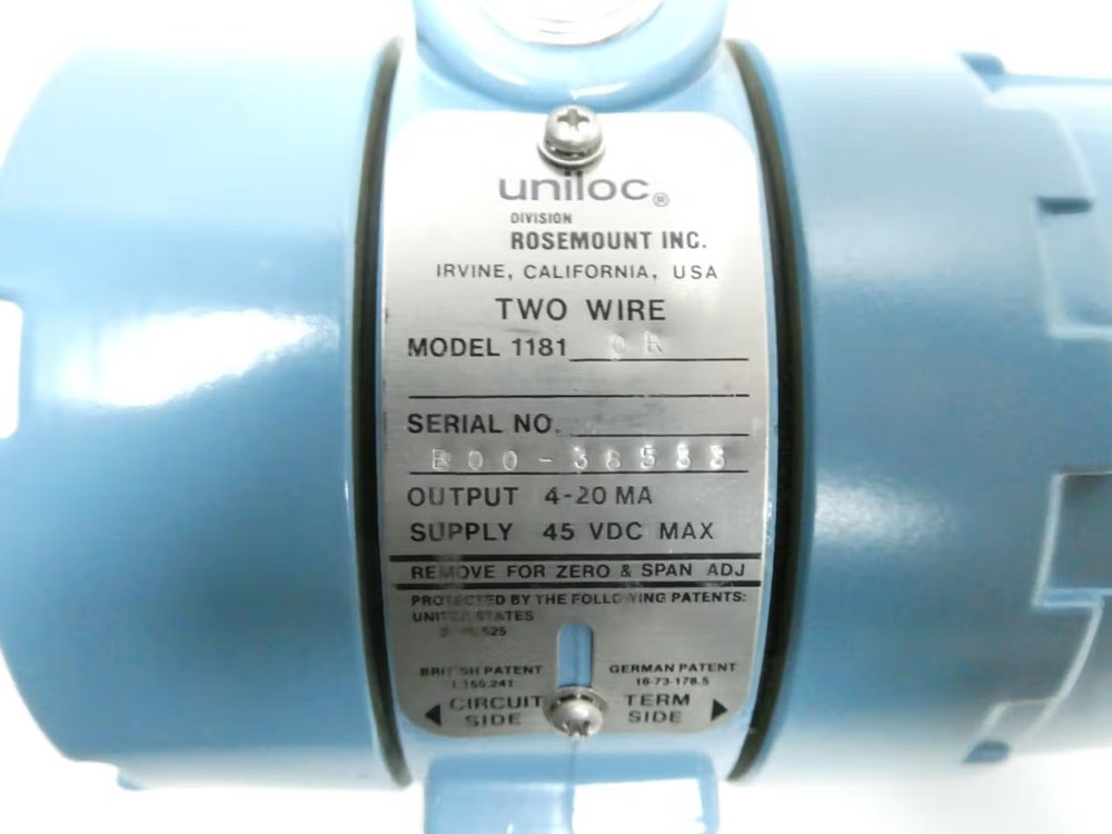 Rosemount 1181OR Uniloc Orp Transmitter 45v-dc