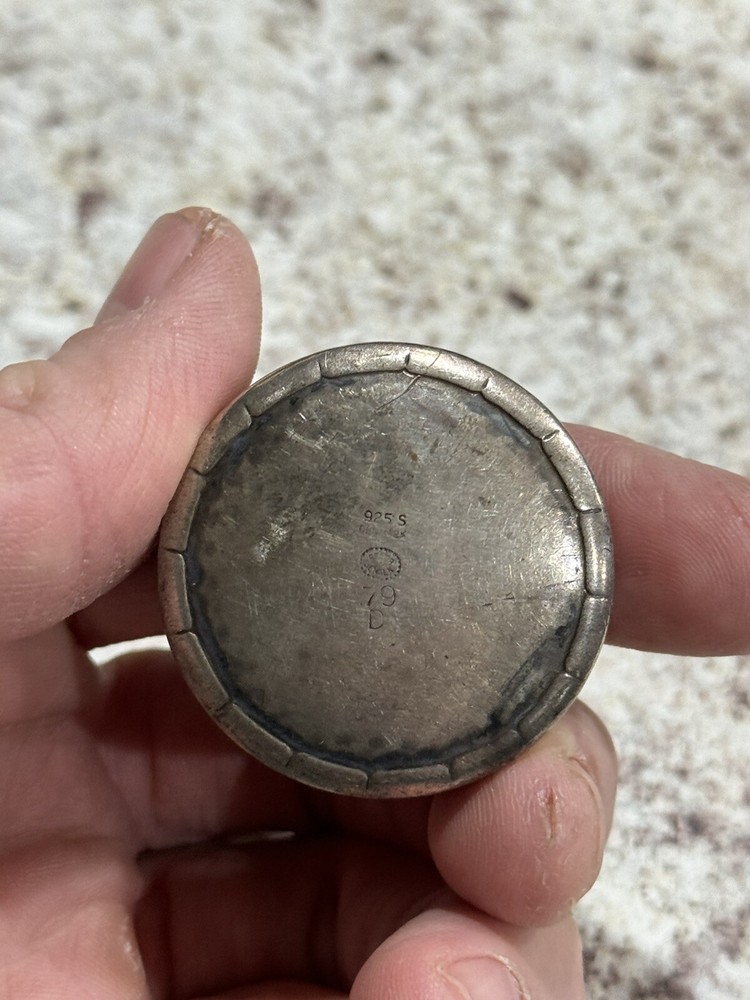 Georg Jensen Sterling Silver Floral Pill Box 79