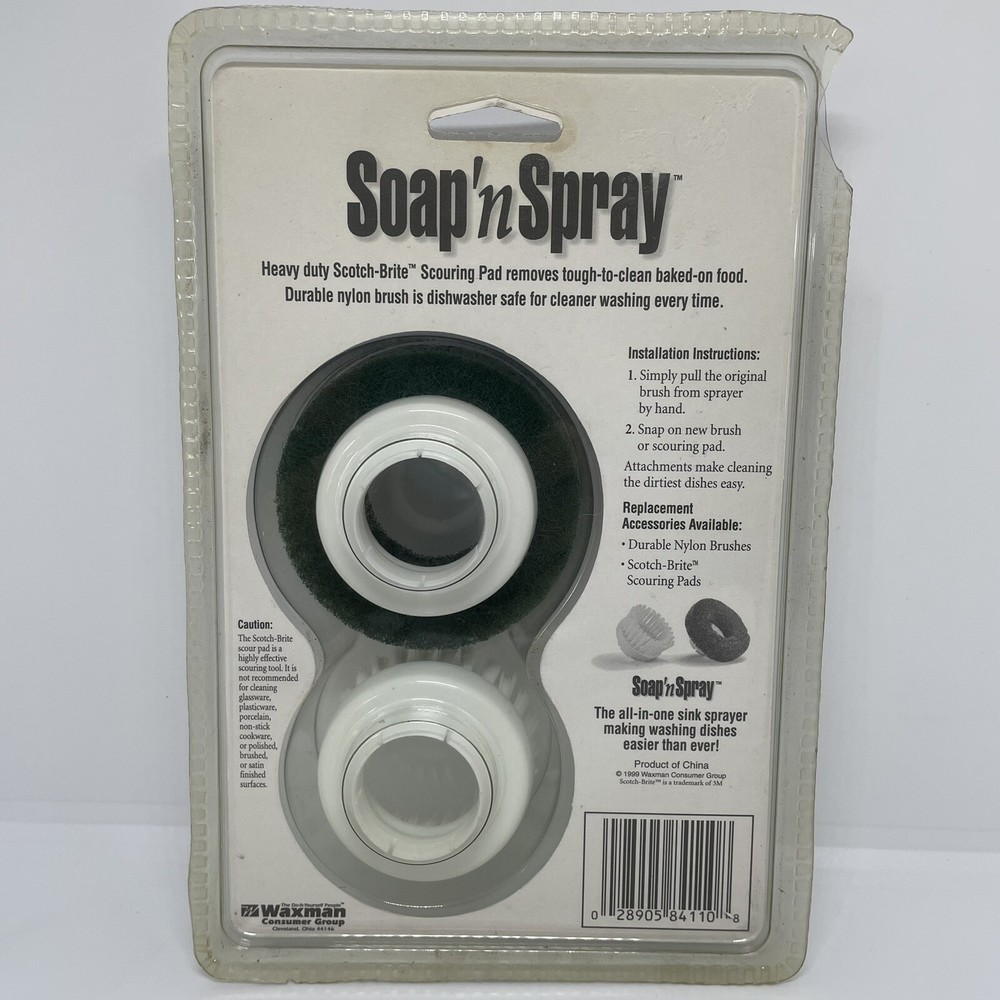 Scotch Brite Replacement Accessory Soap Spray Nylon Pot Pan Cooking Scrub Brush