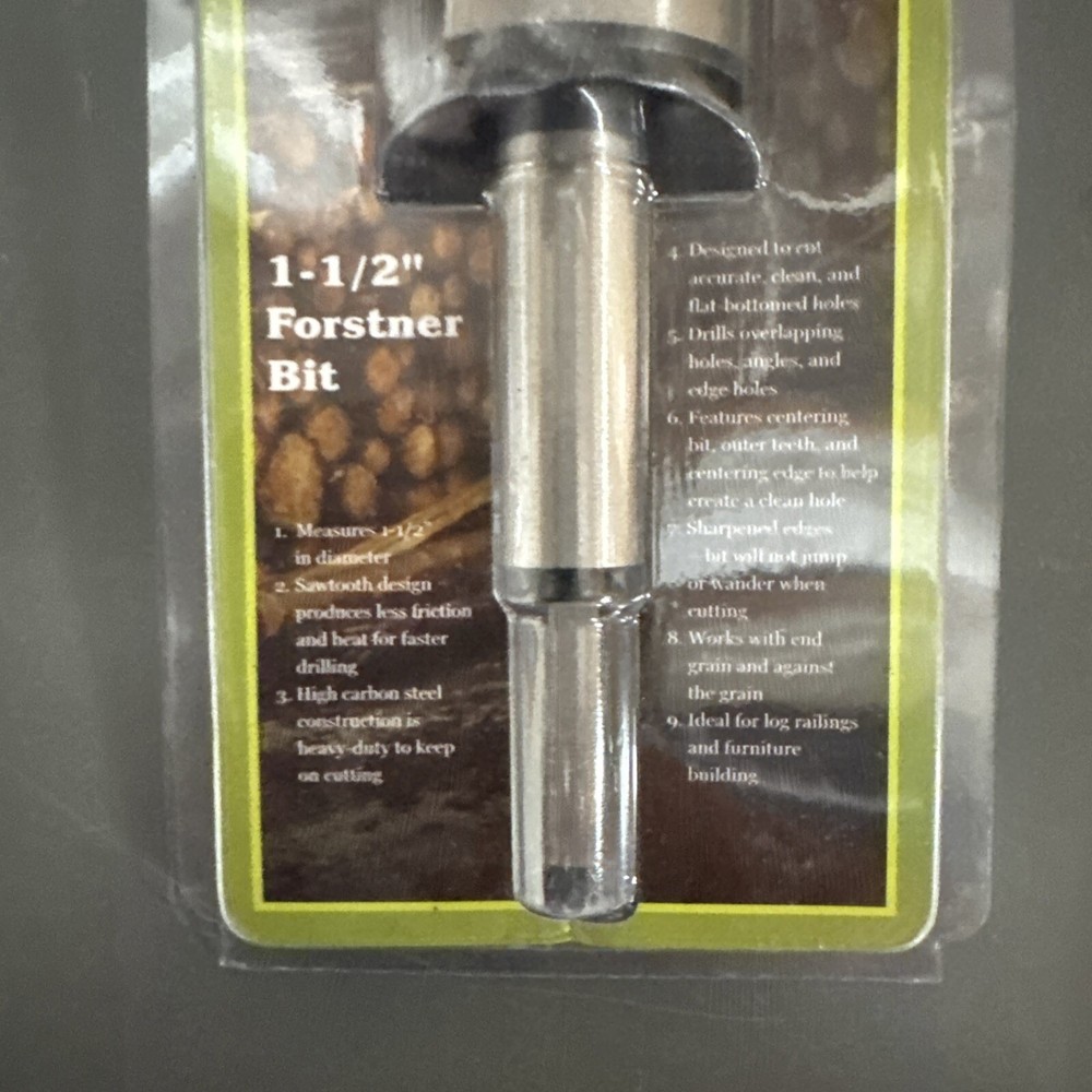 Timber Tuff 1-1/2” Forstner Bit