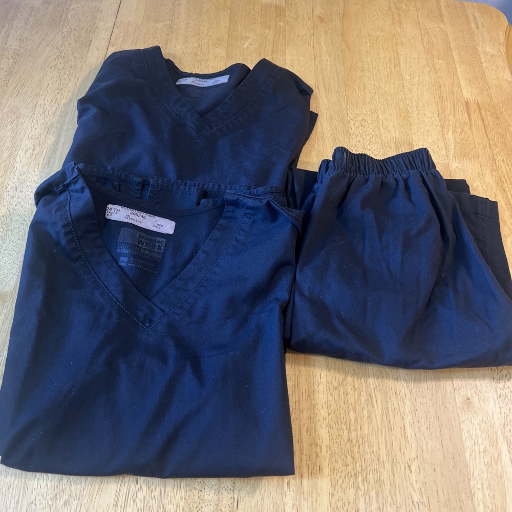 Wonderwink Scrub Set Black Size XS
