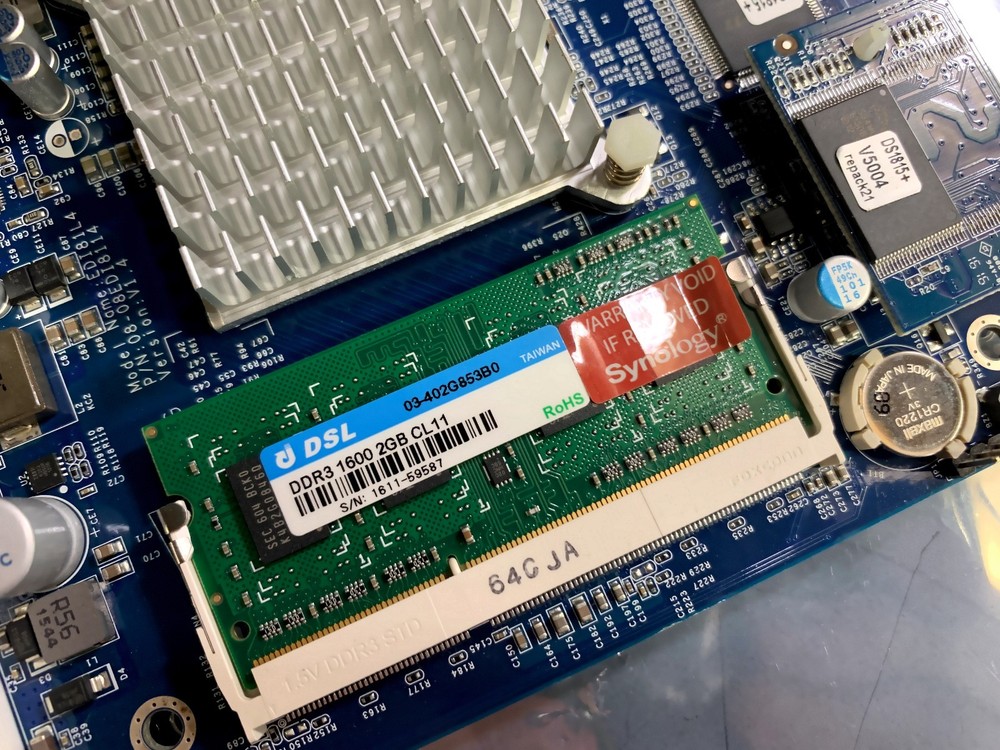 Synology DS1815+ Motherboard NAS Intel Atom 2GB SODIMM Boot SSD