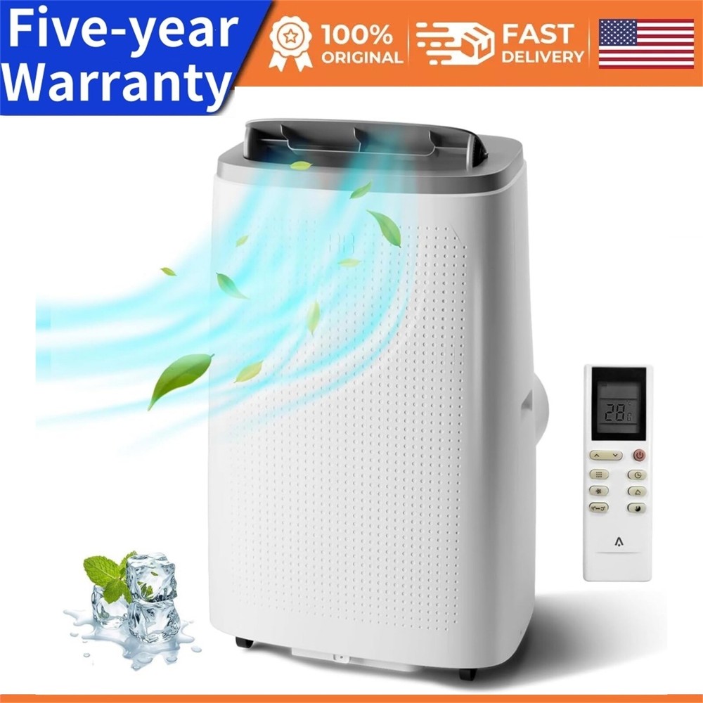 🔥14000 BTU Portable Air Conditioners 24H Timer Remote Control Sleep Mode AC Uni