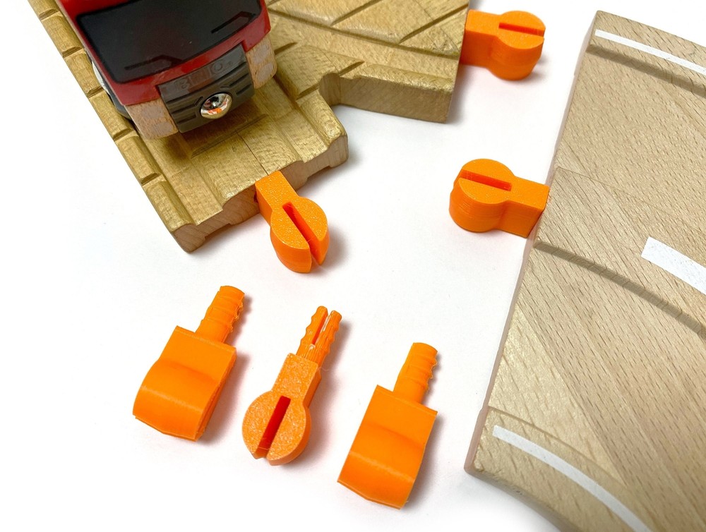 Trainlab pegbone wooden railway peg replacement brio thomas tracks (6pcs)