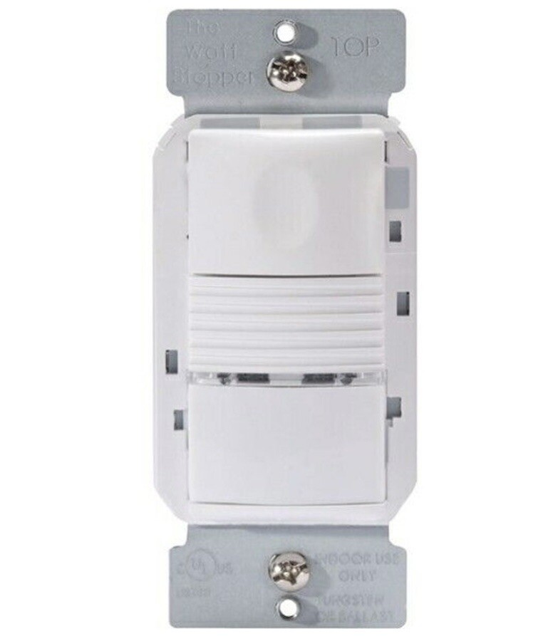 WattStopper PW-301-W Passive Infrared (PIR) Wall Switch Sensor