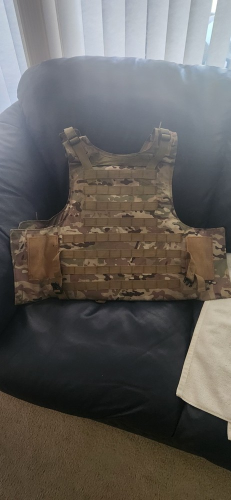 Plate Carrier Soft Armor Level 3A Protection Multicam Pattern