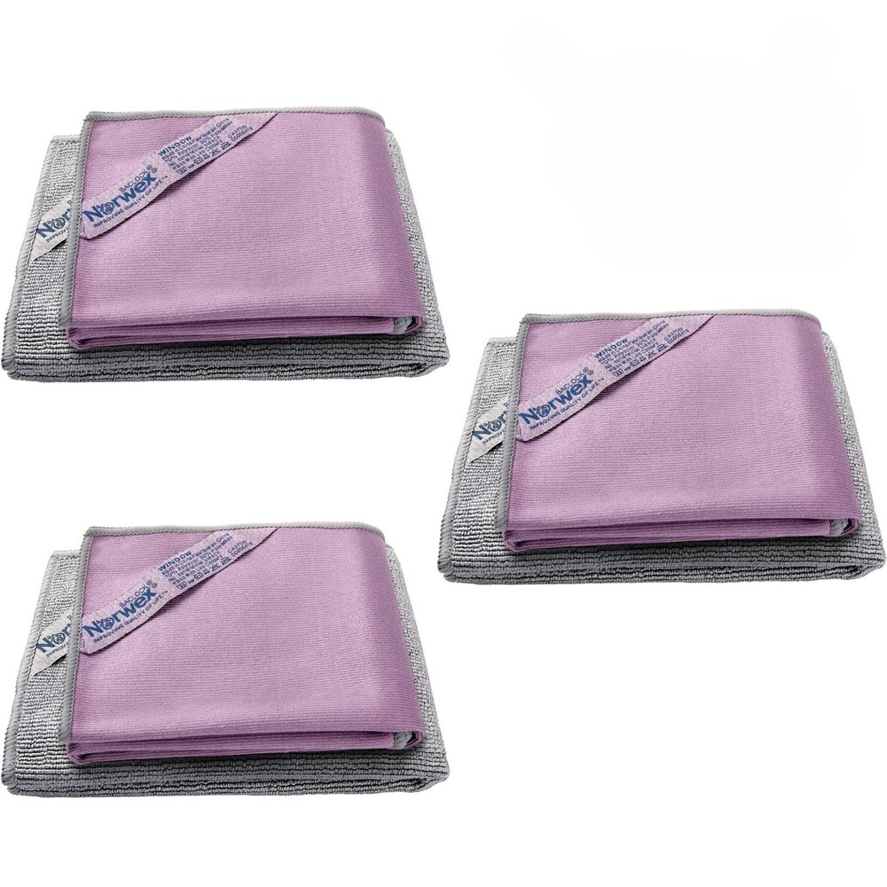3 PACK (6Pcs) Norwex Basic Package, EnviroCloth + Window Cloth. FAST SHIPPING