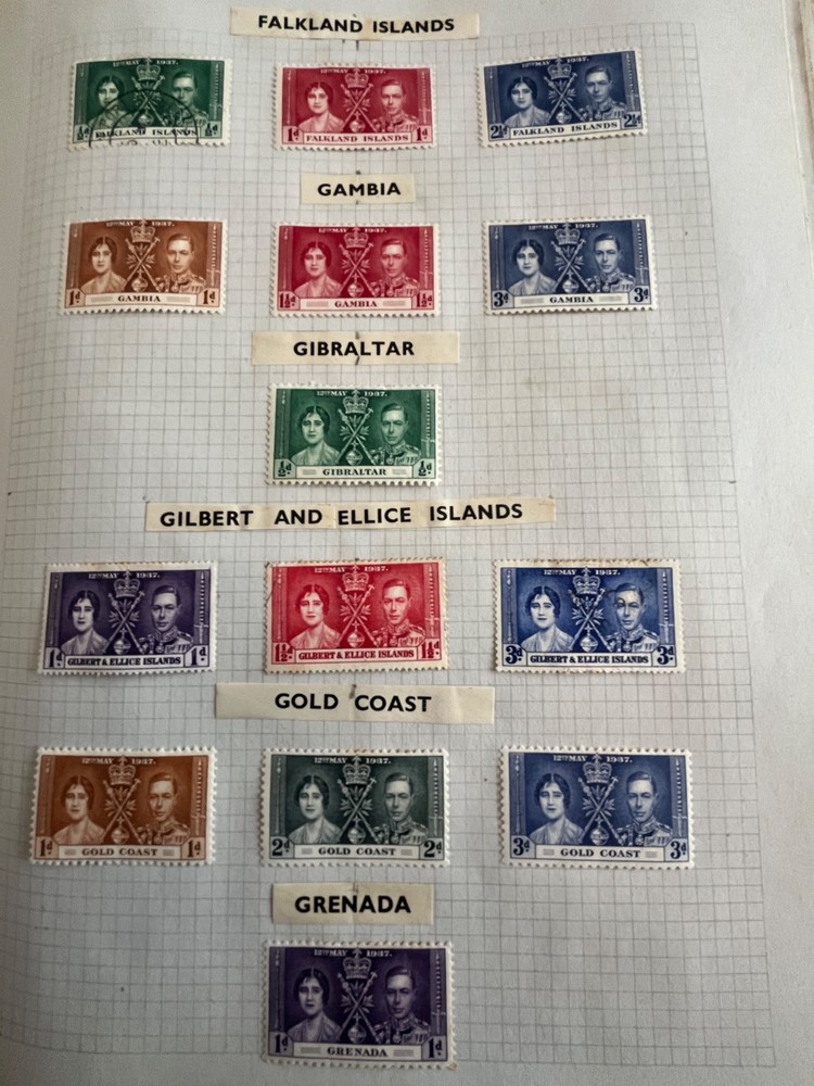 George VI 1937 Commonwealth Coronation Issues 45+ Countries & Territories