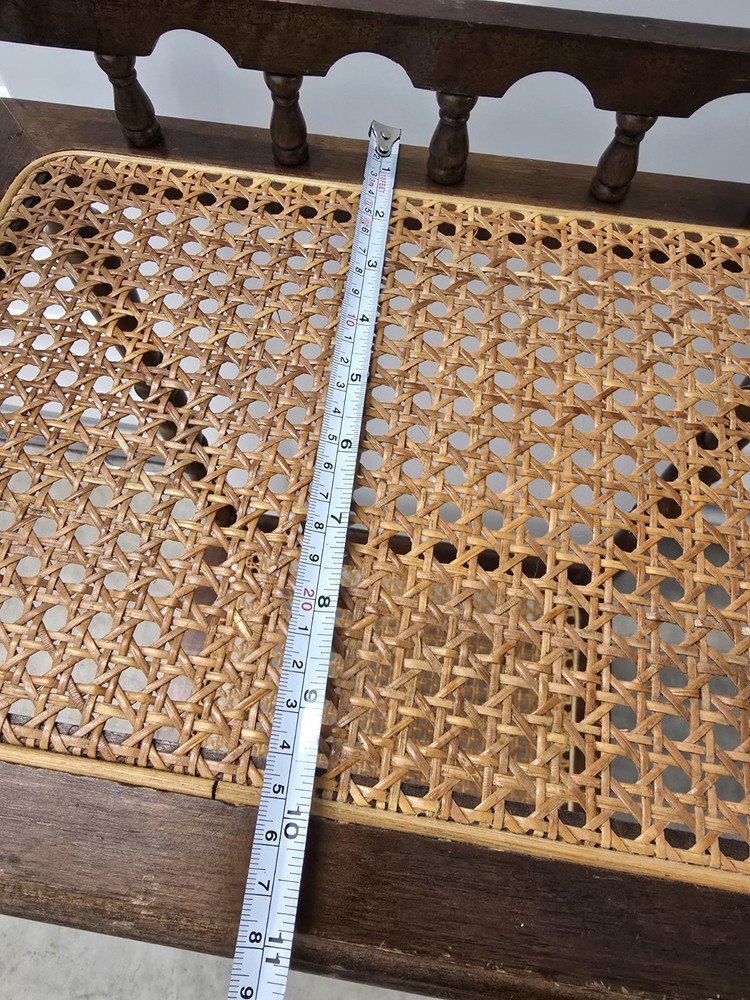 Vintage Cane Telephone Table