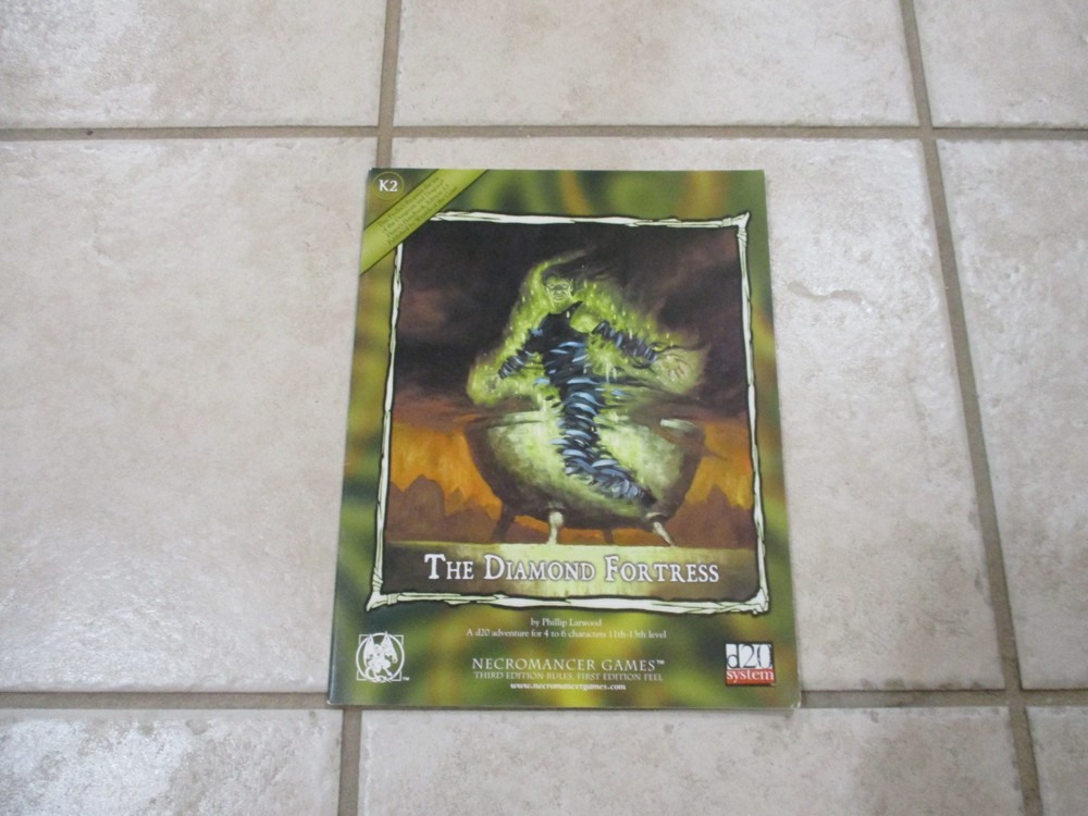 D&D D20 Necromancer Games RPG K2 The Diamond Fortress