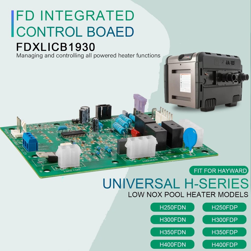 For FDXLICB1930 Hayward Heater Integrated Control Board Replacement Kit