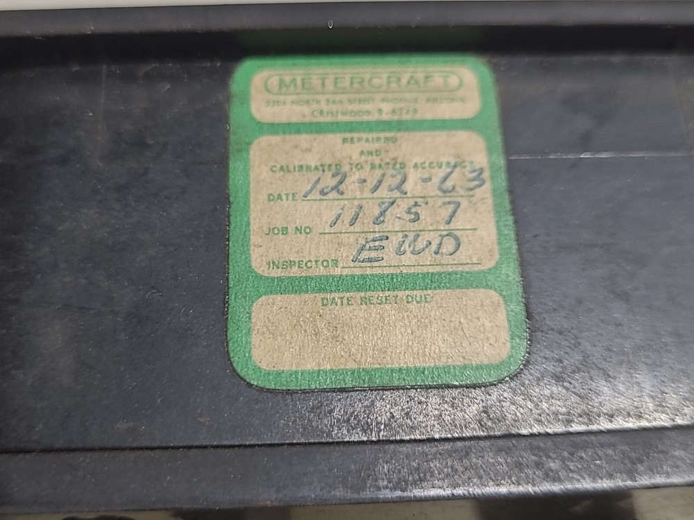 Weston Dc Voltmeter Model 741-60