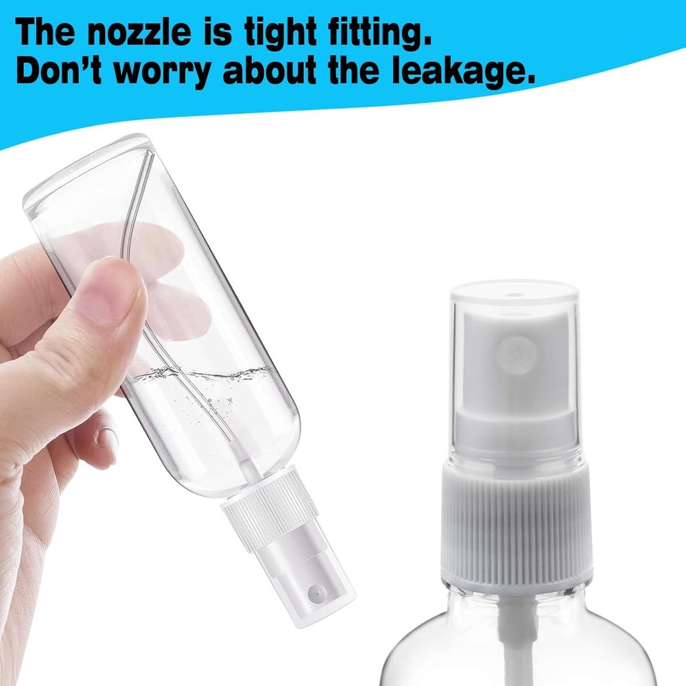 7 Pack 30ml Spray Bottle,Clear Empty Refillable Plastic Bottles,Mini SprayBottle