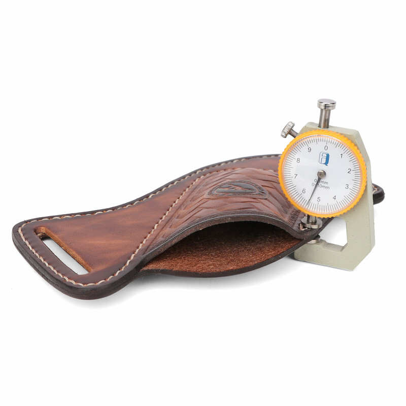 TOURBON Leather Folding/Fixed Knife Sheath EDC Compact Tools Belt Pouch