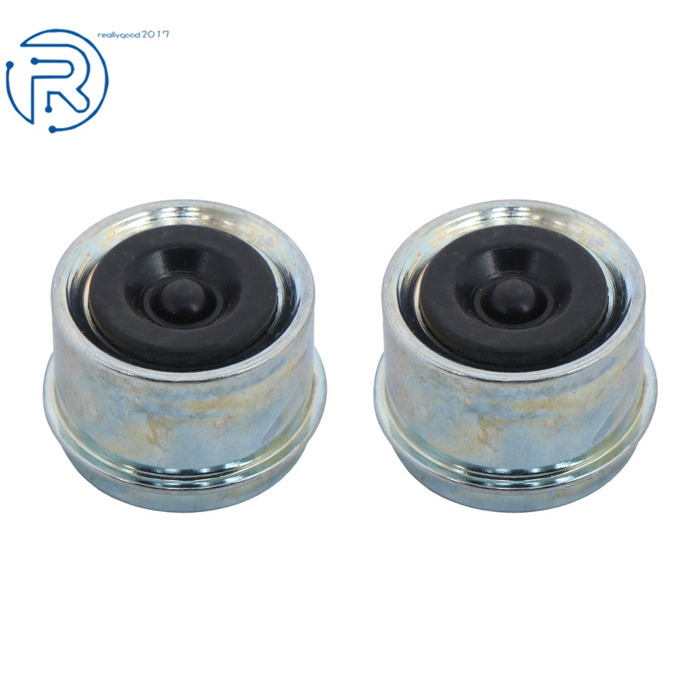 Pack of 2 Trailer Axle Kits With 4 on 4" Bolt Idler 1" Hub & Round Bt8 Spindle