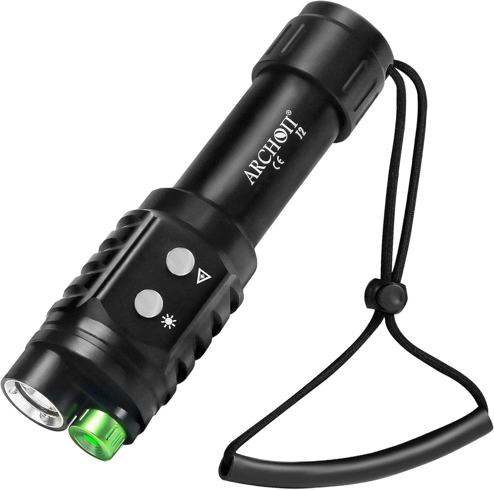 Diving Flashlight 1200 Lumens Waterproof Underwater Light