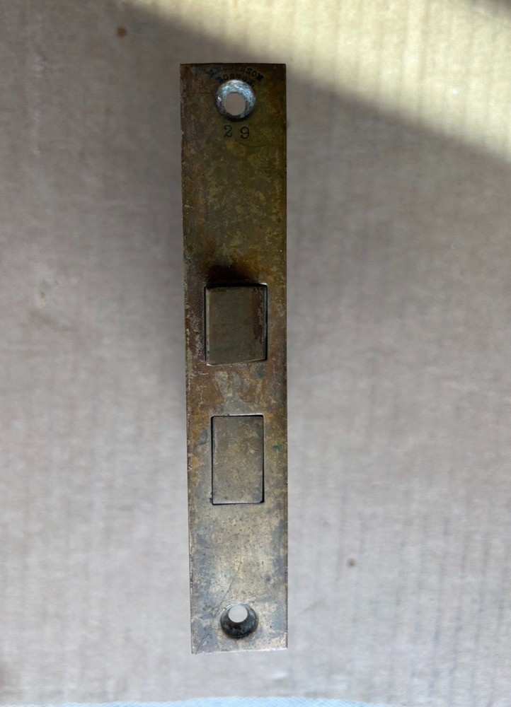 Vintage iron & brass mortise Door Lock