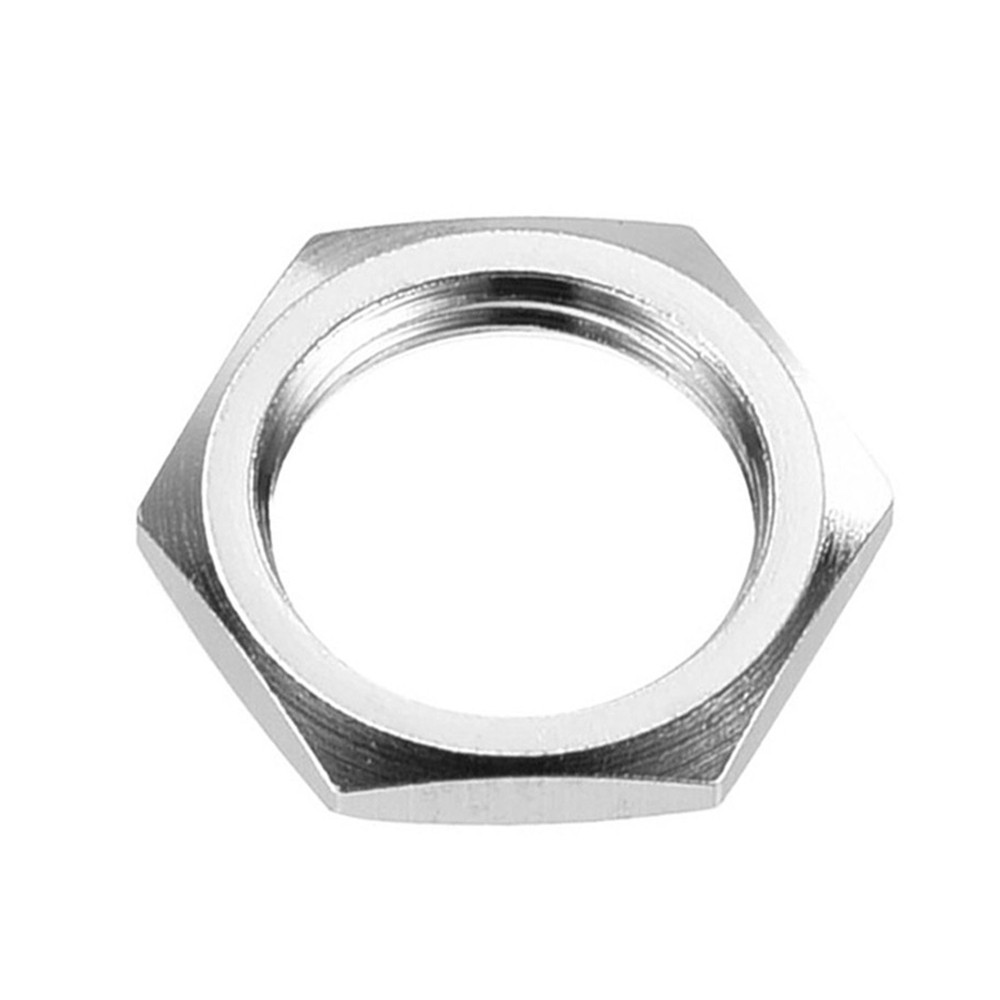 4 Set Guitar Nut and Washers 3/8" Guitar Input Output Jack Socket Nut Silver DIY