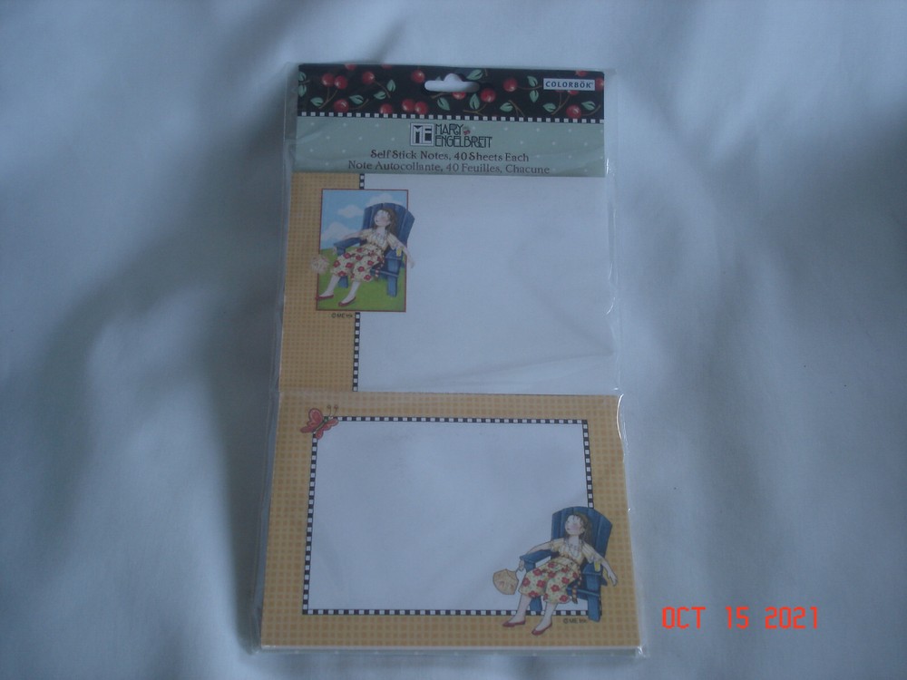 2006 SEALED PKG. MARY ENGELBREIT INK SELF STICK NOTES / POST-ITS 40 Sheets Each